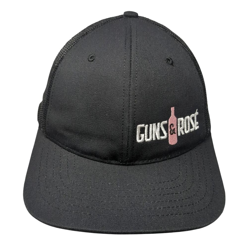 Guns & Rose Cinder Snapback Trucker Hat Black One Size Embroidered Classic Caps